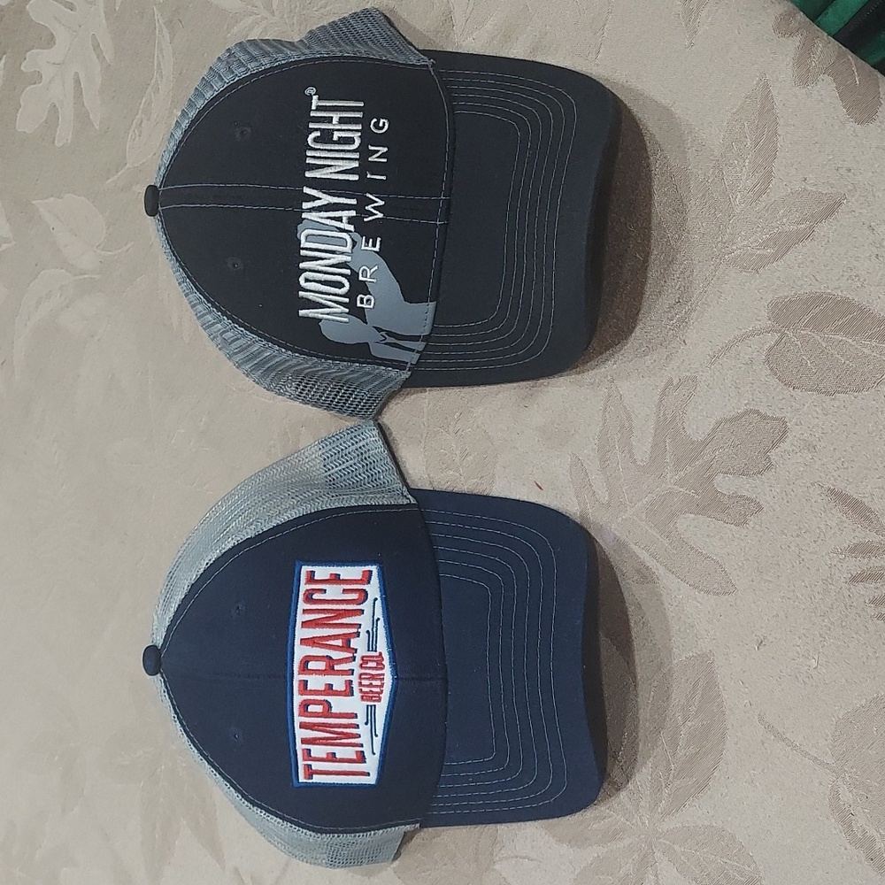 Brewery Hats - Temperance Beer Co. & Monday Night Brewing
